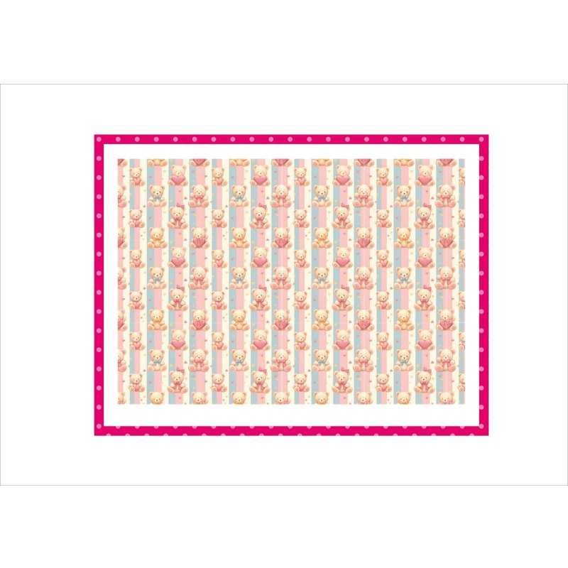 画像4: ハートベアー＊コラージュペーパー＊柄違い5枚＊オリジナル