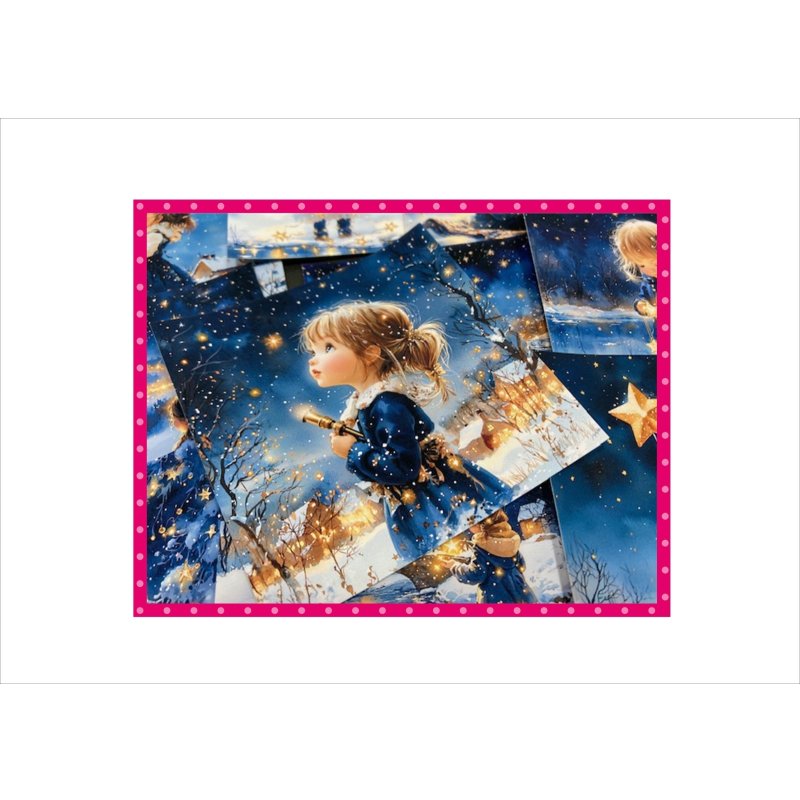 画像11: 星空と女の子＊ミニ折り紙＊柄違い＊30枚＊オリジナル