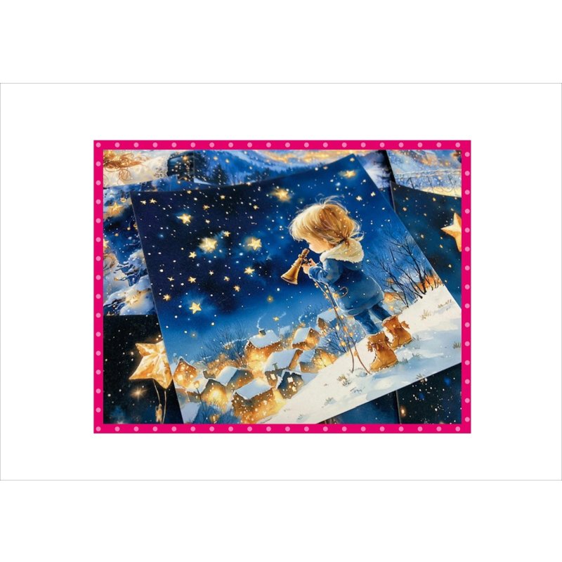 画像6: 星空と女の子＊ミニ折り紙＊柄違い＊30枚＊オリジナル