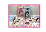フラワーガール＊タグ型カード＆カード入れ＊4セット分♪素材セット＊オリジナル