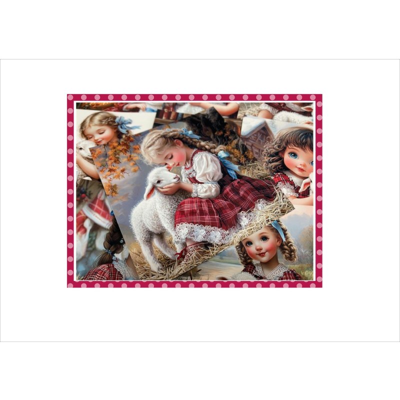 画像9: ひつじさんと仲良し＊メモ帳＊両面印刷＊柄違い29枚＊オリジナル