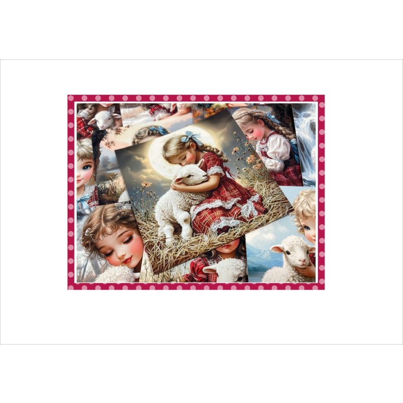 画像7: ひつじさんと仲良し＊メモ帳＊両面印刷＊柄違い29枚＊オリジナル