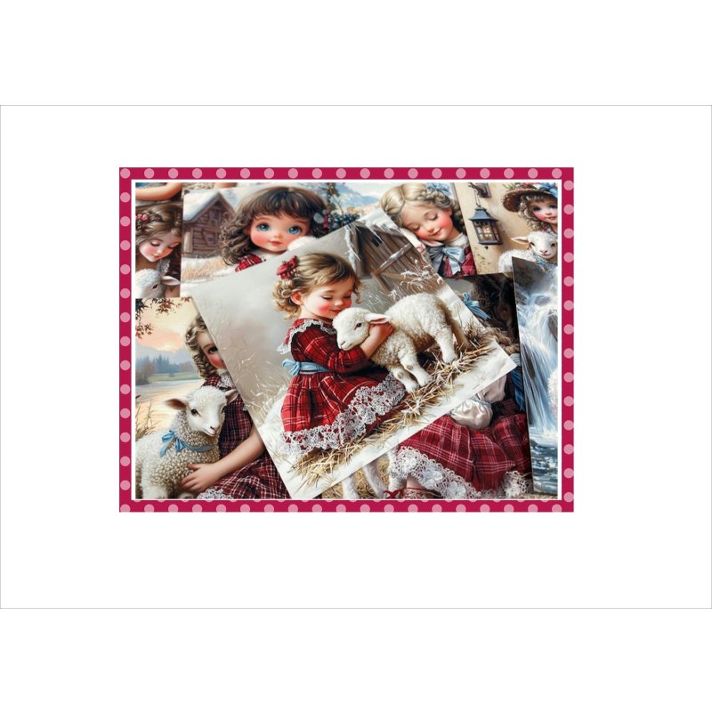 画像8: ひつじさんと仲良し＊メモ帳＊両面印刷＊柄違い29枚＊オリジナル