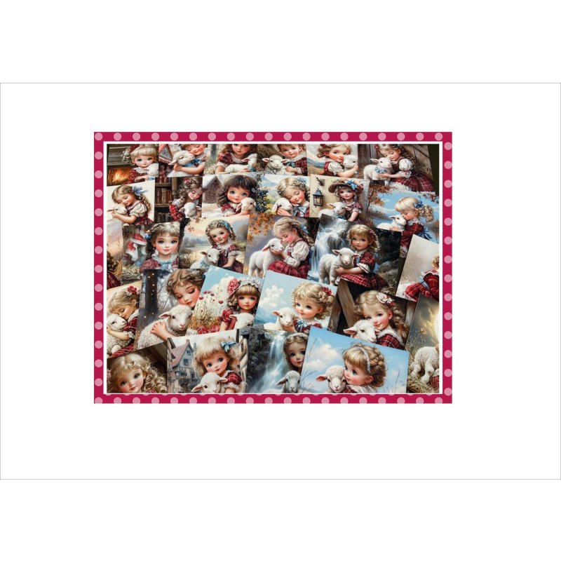 画像3: ひつじさんと仲良し＊メモ帳＊両面印刷＊柄違い29枚＊オリジナル