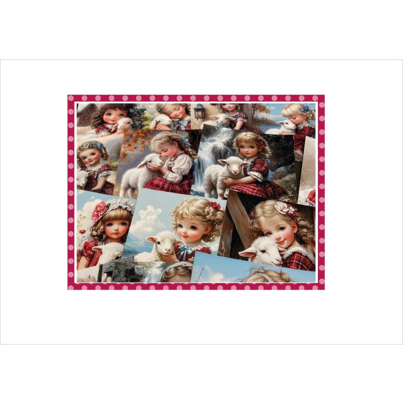 画像5: ひつじさんと仲良し＊メモ帳＊両面印刷＊柄違い29枚＊オリジナル