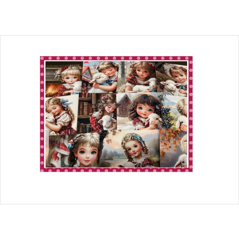 画像4: ひつじさんと仲良し＊メモ帳＊両面印刷＊柄違い29枚＊オリジナル