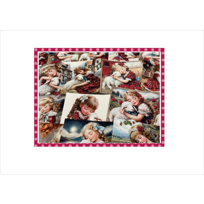 画像4: ひつじさんと　うたた寝＊メモ帳＊両面印刷＊29枚＊オリジナル