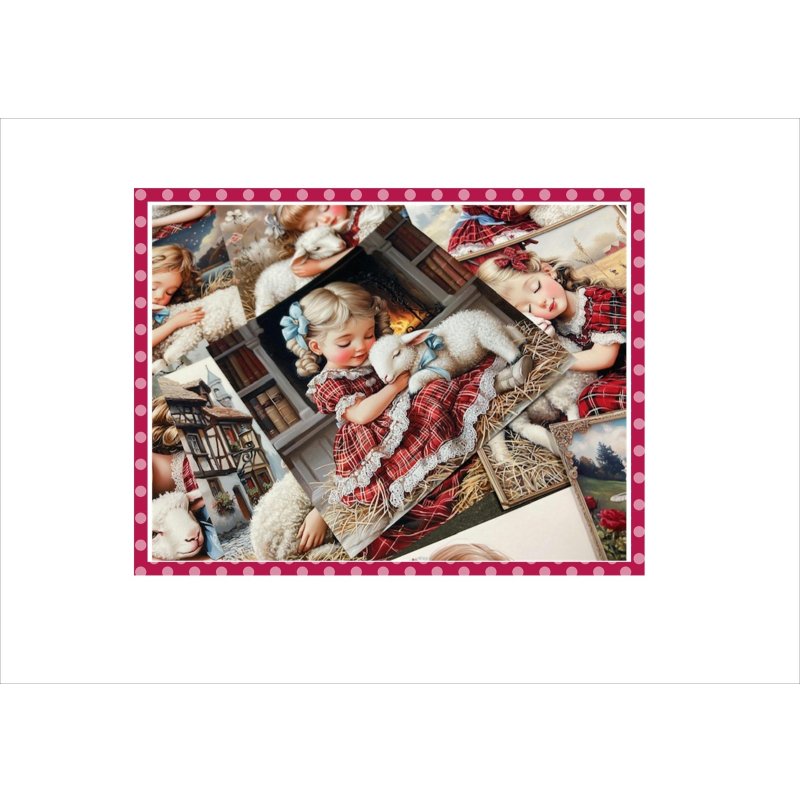 画像9: ひつじさんと　うたた寝＊メモ帳＊両面印刷＊29枚＊オリジナル