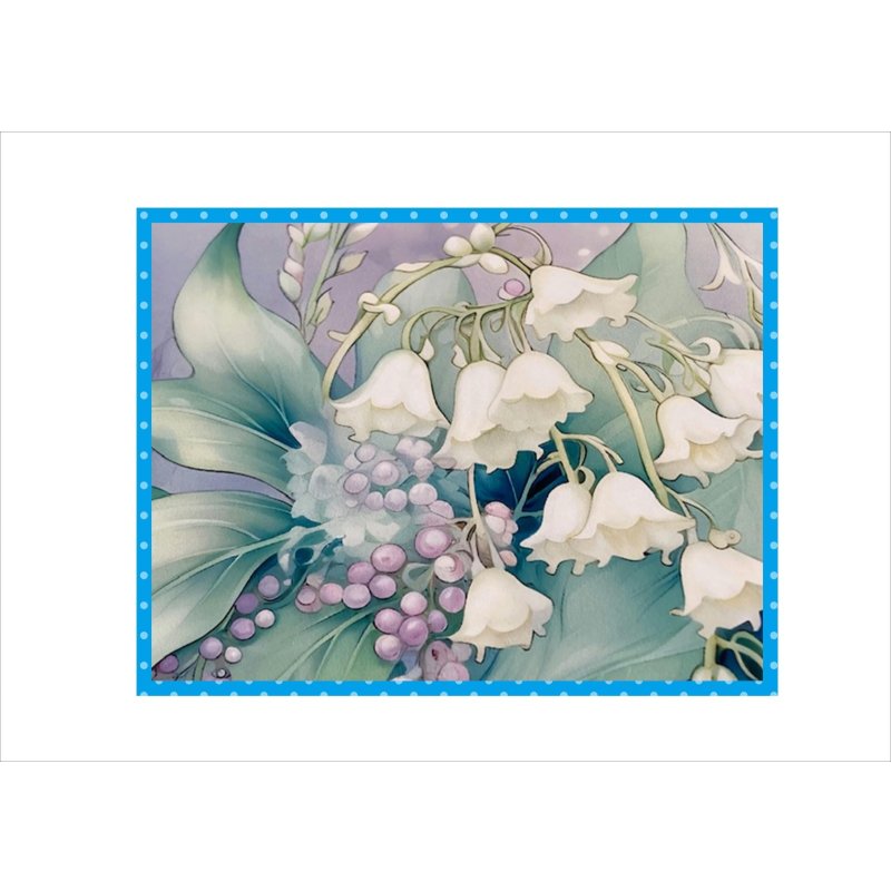 画像5: 優しいスズラン＊ペーパーセット＊柄違い18枚＊オリジナル