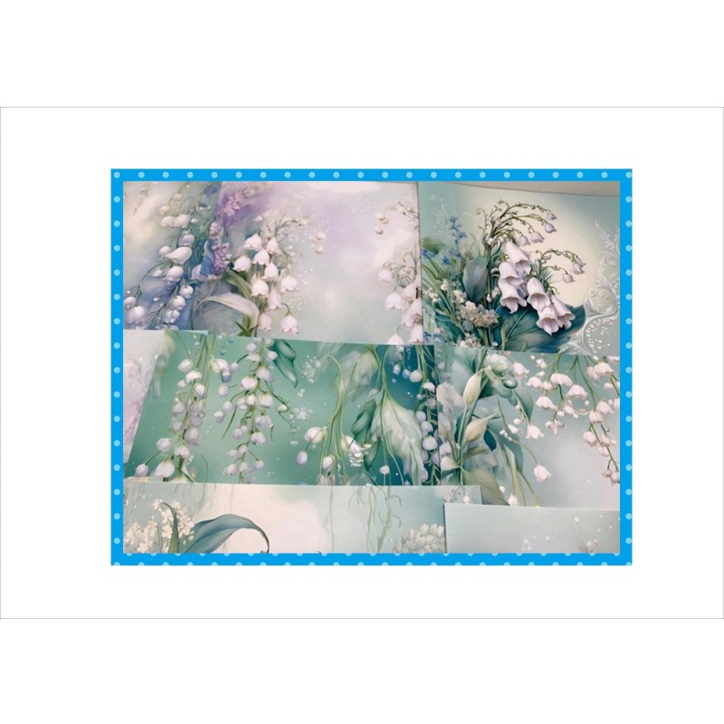 画像11: 優しいスズラン＊ペーパーセット＊柄違い18枚＊オリジナル