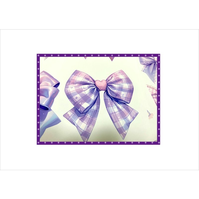 画像8: いろいろリボン＊パープル＊コラージュペーパー＊大小＊4枚＊オリジナル