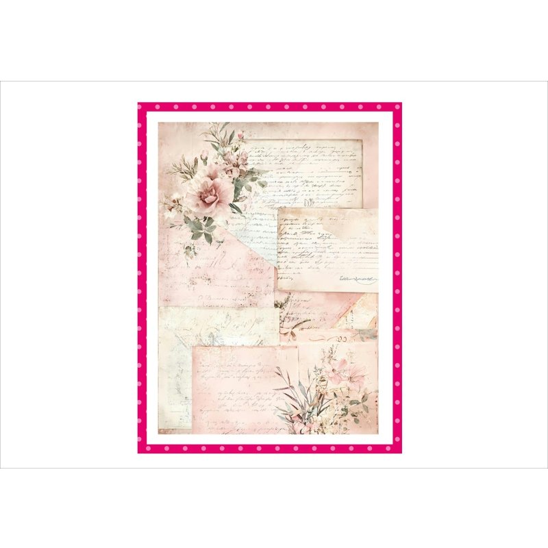 画像10: シャビーピンク＊コラージュペーパー＊柄違い5枚＊オリジナル