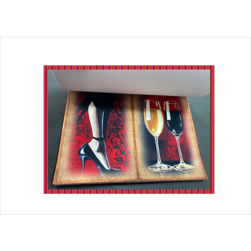 画像3: 赤と黒のペーパーセット＊ロマンティック＊コラージュペーパー＊柄違い28枚＊オリジナル