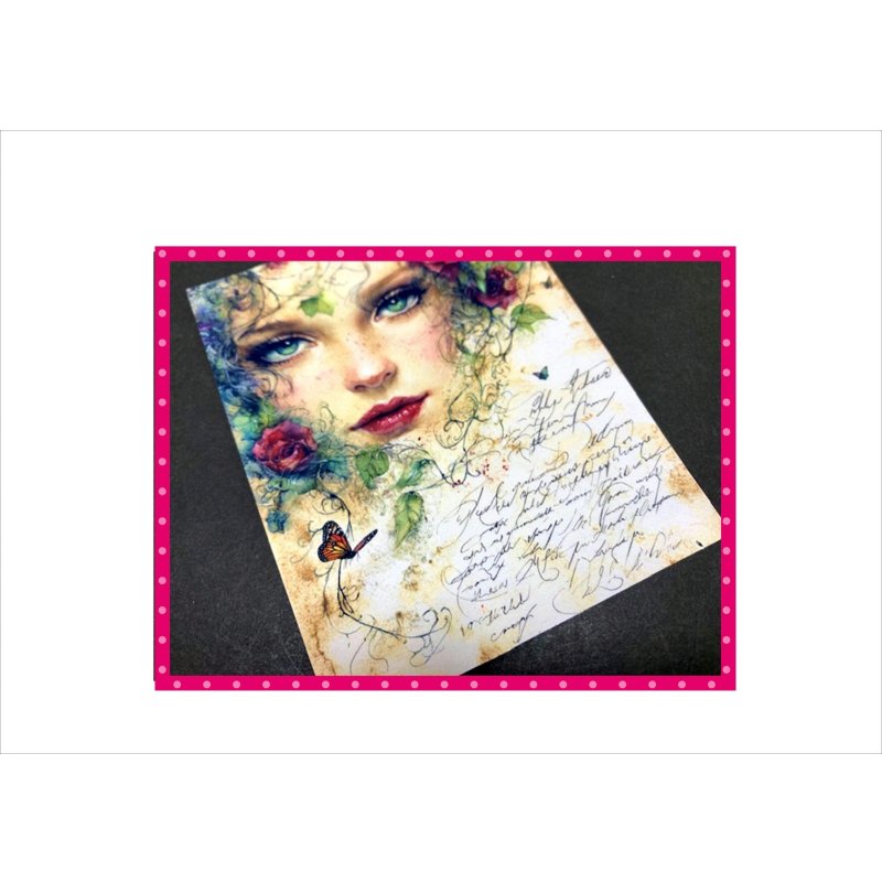 画像10: 真紅のバラ＊メモ帳＊40枚＊オリジナル