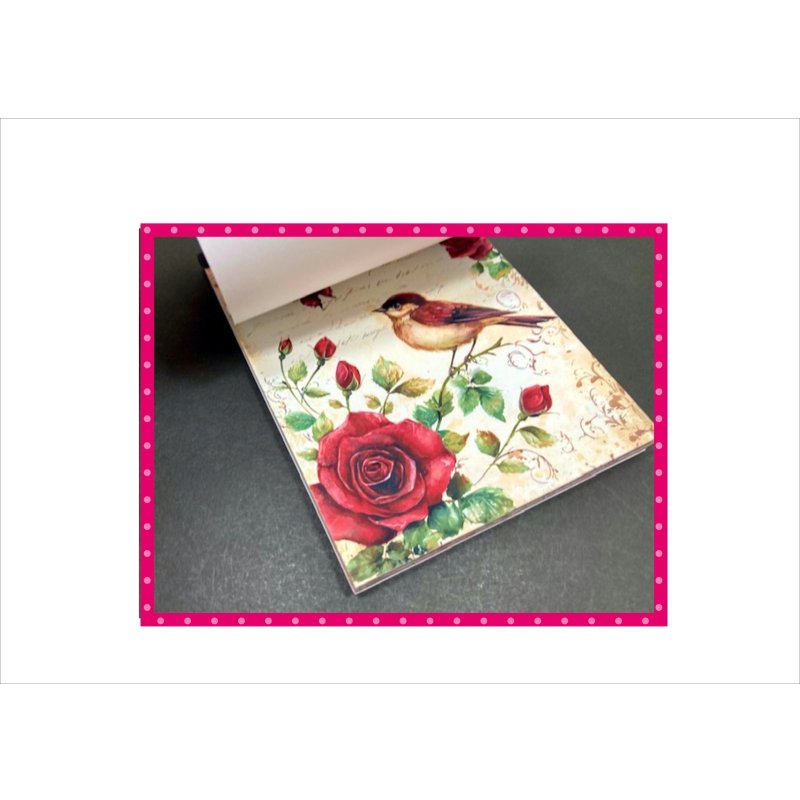 画像3: 真紅のバラ＊メモ帳＊40枚＊オリジナル