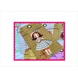 タグセット＊旅行の思い出・女の子＊トレペ封筒入り＊大小20枚＊オリジナル