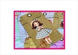 タグセット＊旅行の思い出・女の子＊トレペ封筒入り＊大小20枚＊オリジナル