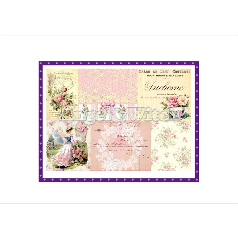 画像3: プロムナード＊コラージュペーパー＊柄違い5枚＊オリジナル