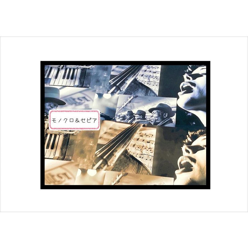 画像8: ブルース＊R＆B＊コラージュペーパー＊4枚（2柄×2色）＊オリジナル