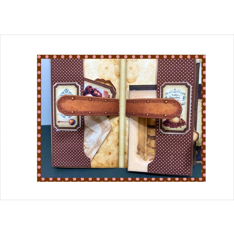 画像8: パリのコーヒーショップ＊ジャンクジャーナル＊ブラッズ＆マジックテープ付き＊作り方あり♪＊ オリジナル