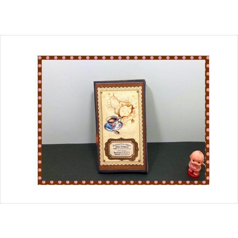 画像6: パリのコーヒーショップ＊ジャンクジャーナル＊ブラッズ＆マジックテープ付き＊作り方あり♪＊ オリジナル