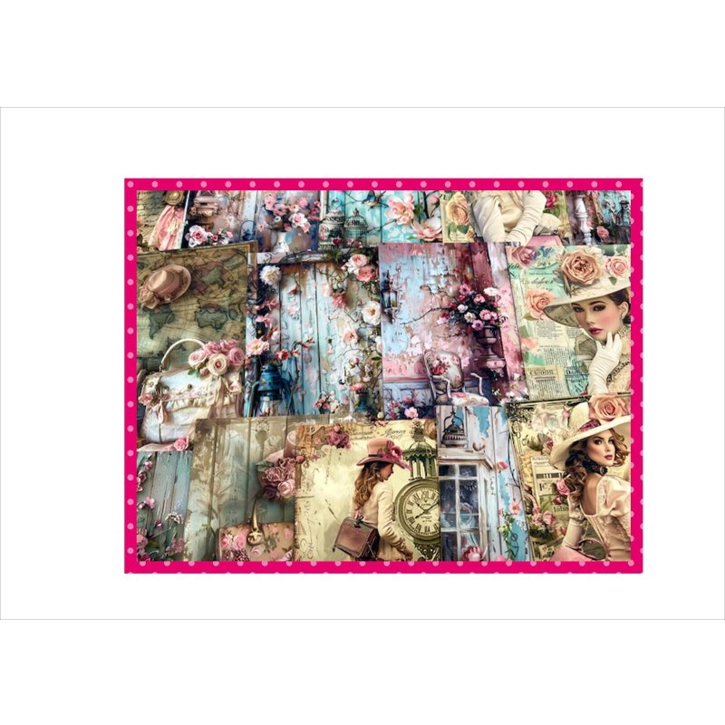 画像14: エレガント＊カード＊グラシン封筒入り＊両面印刷＊ペーパーセット＊柄違い40枚＊オリジナル