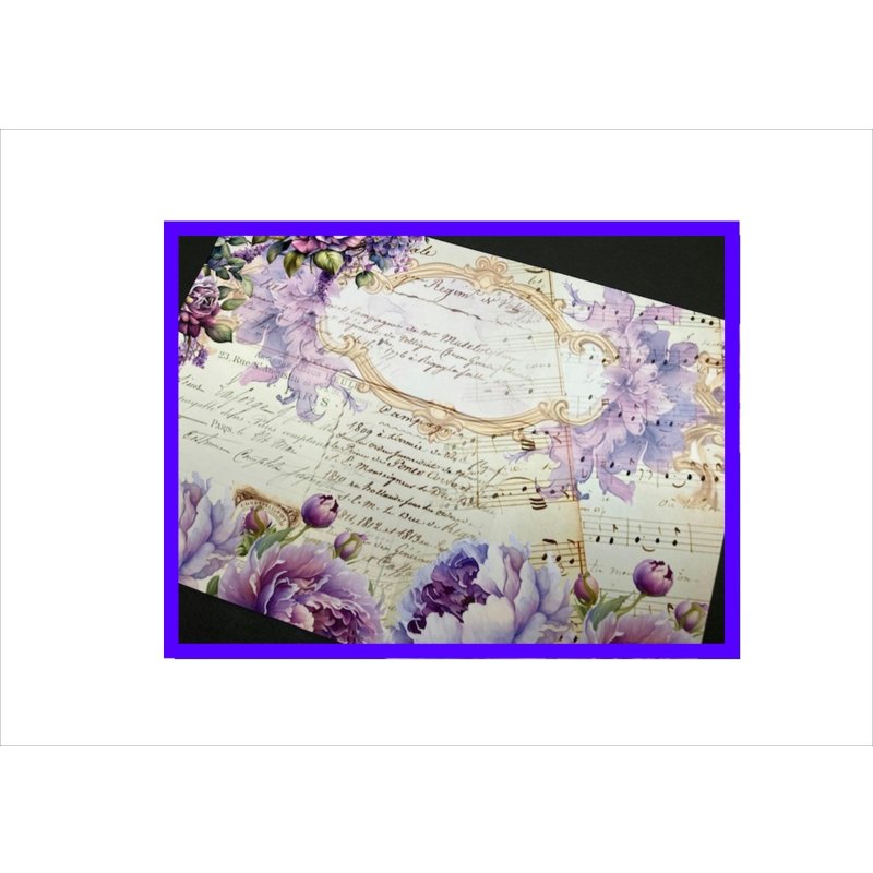 画像6: ヴィクトリアパープル＊コラージュペーパー＊柄違い5枚＊オリジナル