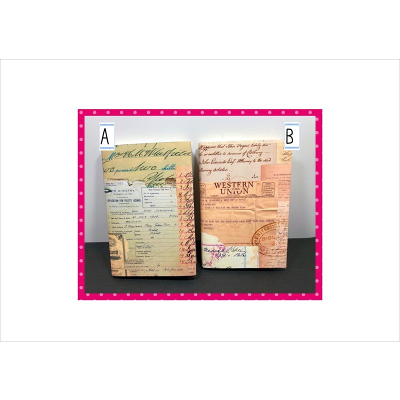 画像4: ブックカバー＊単行本＊コラージュ＊２冊分＊ オリジナル