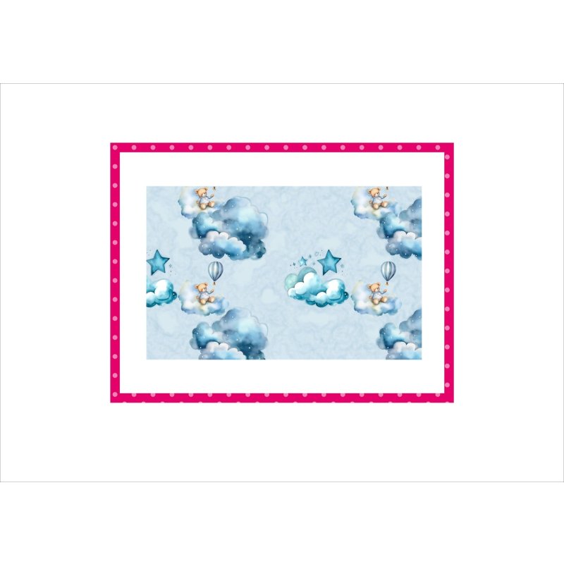 画像10: ベビーくまさん　ブルー＊コラージュペーパー＊柄違い5枚＊オリジナル