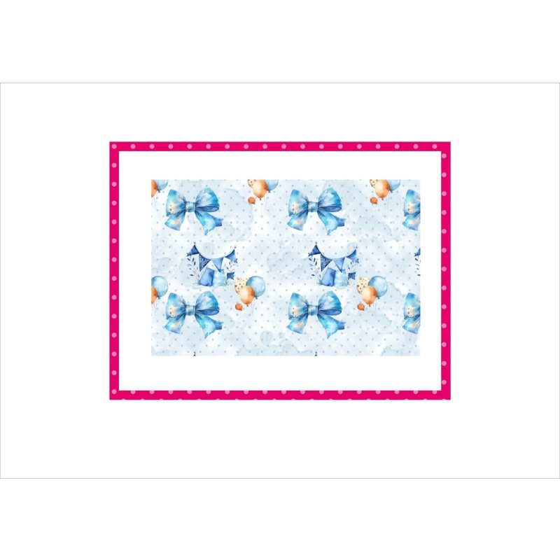 画像4: ベビーくまさん　ブルー＊コラージュペーパー＊柄違い5枚＊オリジナル