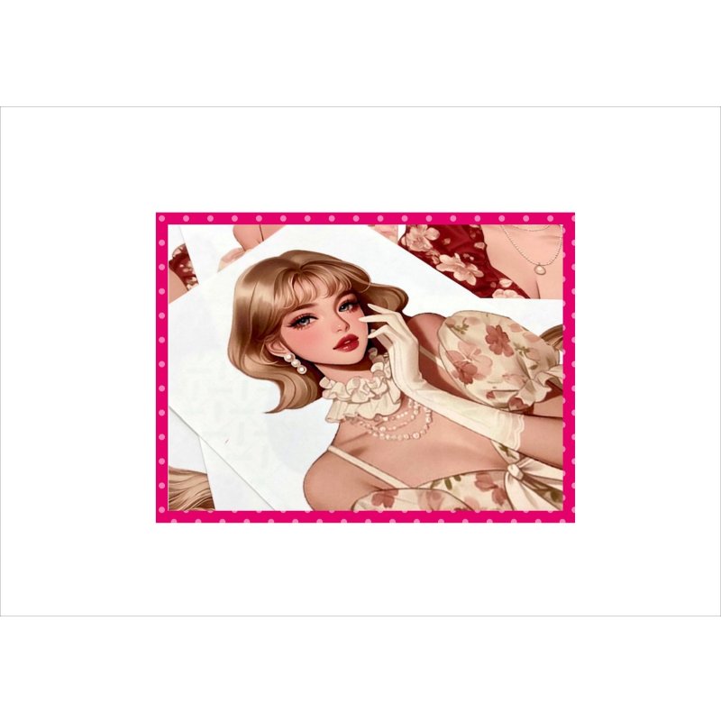 画像3: 大きい♪ フェミニン＊レディ＊カットシール＊柄違い8枚＊オリジナル