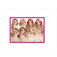 大きい♪ デイジー＊カットシール＊柄違い8枚＊オリジナル