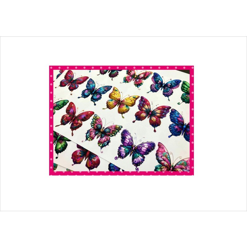 画像10: いろいろバタフライ＊コラージュペーパー＊柄違い＊4枚＊オリジナル