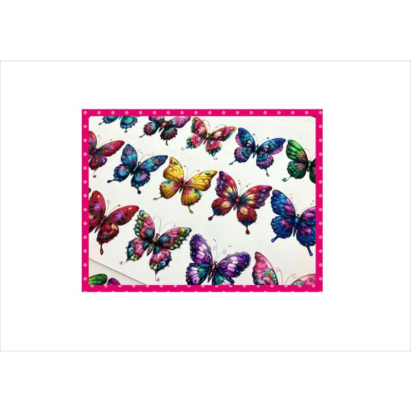 画像13: いろいろバタフライ＊コラージュペーパー＊柄違い＊4枚＊オリジナル