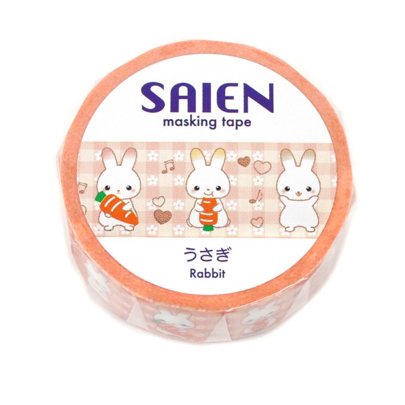 画像2: うさぎ　SAIEN　マスキングテープ　カミイソ産商