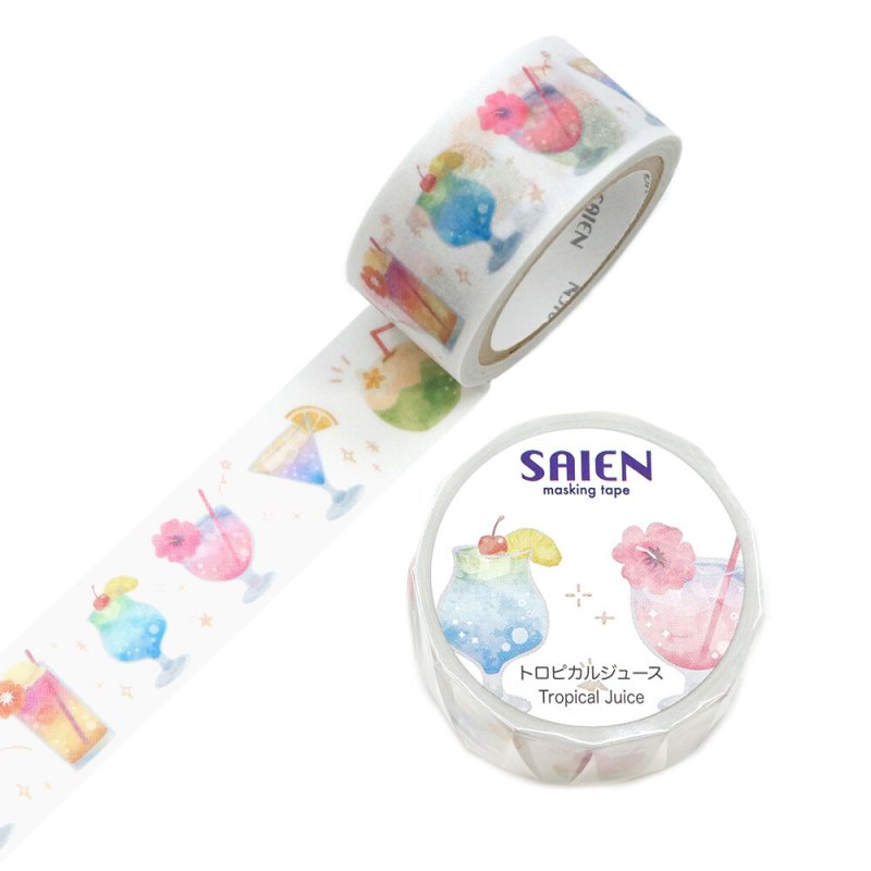 画像1: トロピカルジュース　SAIEN　マスキングテープ　カミイソ産商