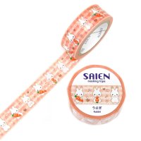 うさぎ　SAIEN　マスキングテープ　カミイソ産商