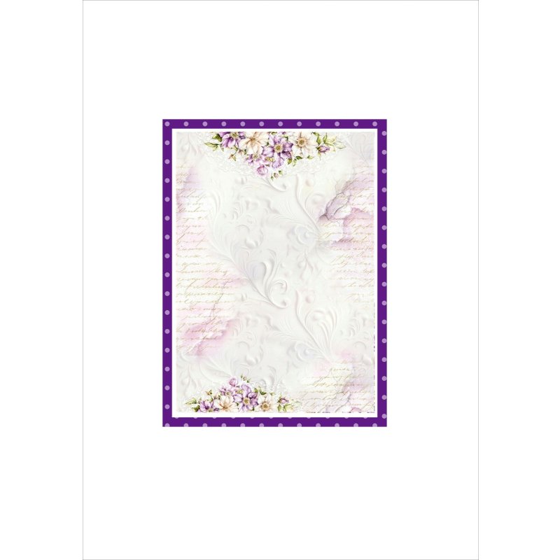 画像10: ウェディングパープル＊コラージュペーパー＊柄違い5枚＊オリジナル