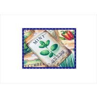 野菜とハーブの種の袋＊ミント＊自分で作る♪＊12柄＊素材セット＊ オリジナル