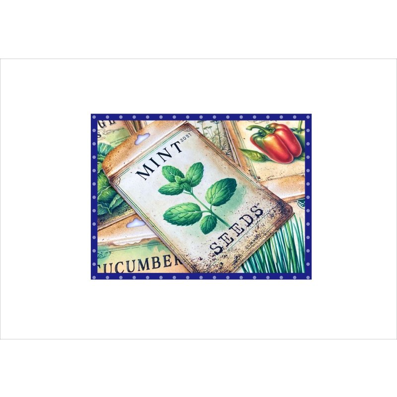 画像1: 野菜とハーブの種の袋＊ミント＊自分で作る♪＊12柄＊素材セット＊ オリジナル