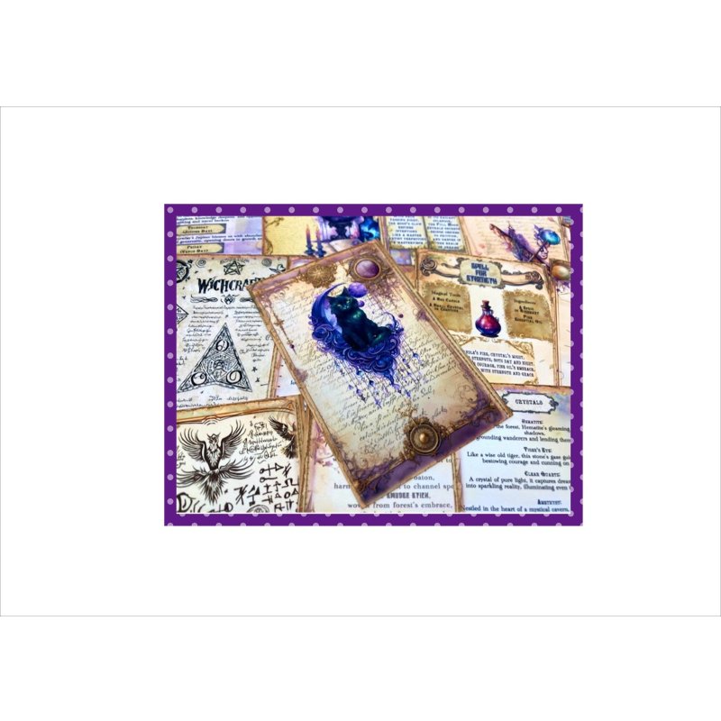 画像3: 魔法のカード＊タロット＊両面印刷＊ペーパーセット＊柄違い34枚＊オリジナル