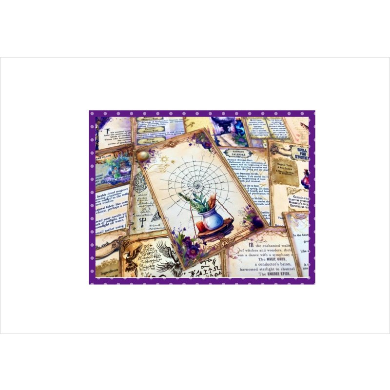 画像4: 魔法のカード＊タロット＊両面印刷＊ペーパーセット＊柄違い34枚＊オリジナル