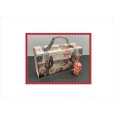 画像1: アコーディオンファイルBag＊ローズ＊マジックテープ付き＊作り方あり♪＊ オリジナル  (1)