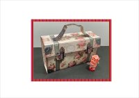 アコーディオンファイルBag＊ローズ＊マジックテープ付き＊作り方あり♪＊ オリジナル 