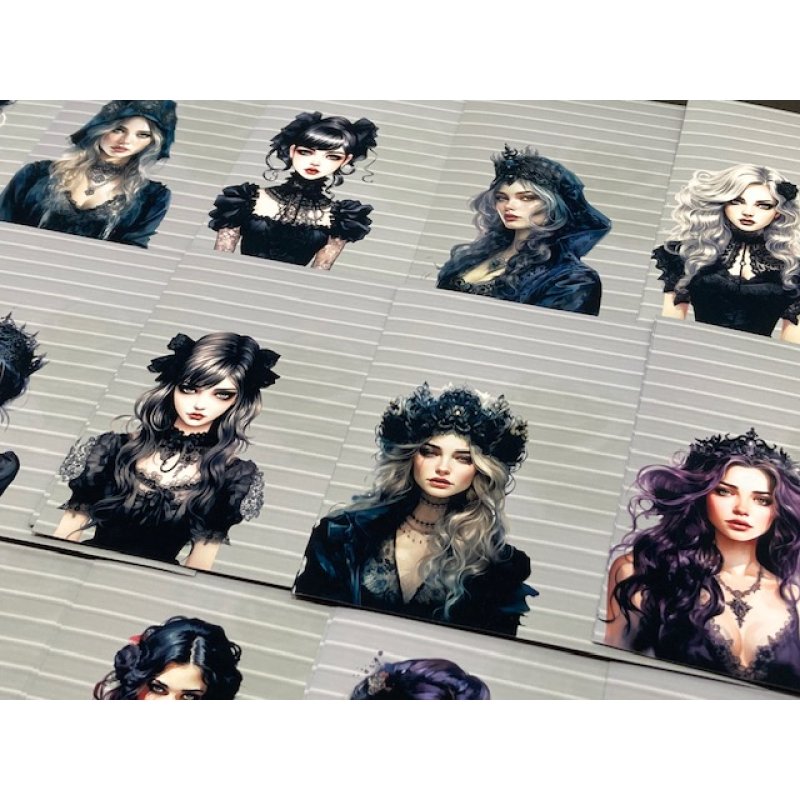 画像11: ゴスロリ＊黒バラ＊メモ帳＊両面印刷＊36枚＊オリジナル