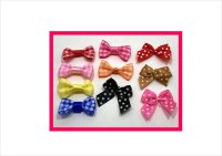 miniリボンセット＊ドット＆チェック＊10点セット