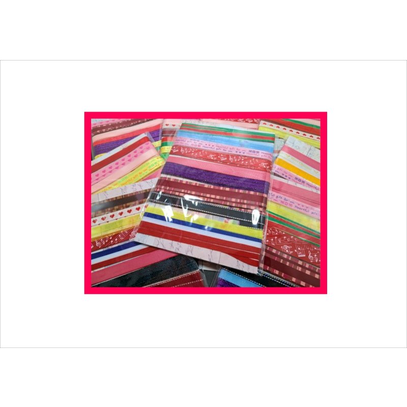 画像11: いろいろリボン10点セット＊100cm×10本＊台紙も使える♪