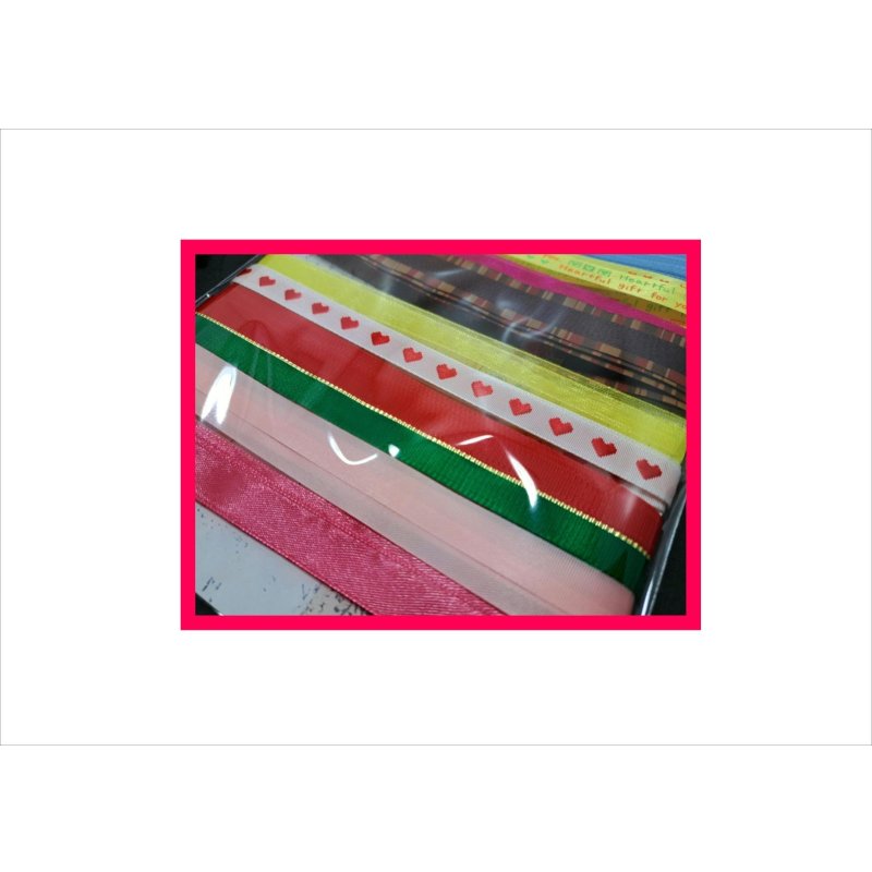 画像5: いろいろリボン10点セット＊100cm×10本＊台紙も使える♪