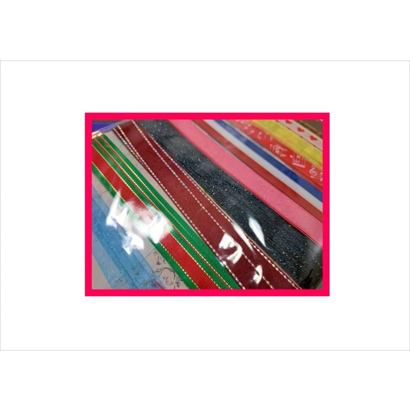 画像3: いろいろリボン10点セット＊100cm×10本＊台紙も使える♪