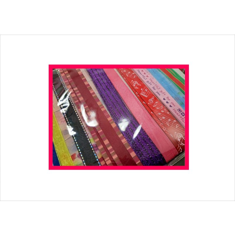 画像4: いろいろリボン10点セット＊100cm×10本＊台紙も使える♪